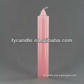 high quality popular pink color bright bougies/ velas/ pillar/ cheaper / China candles